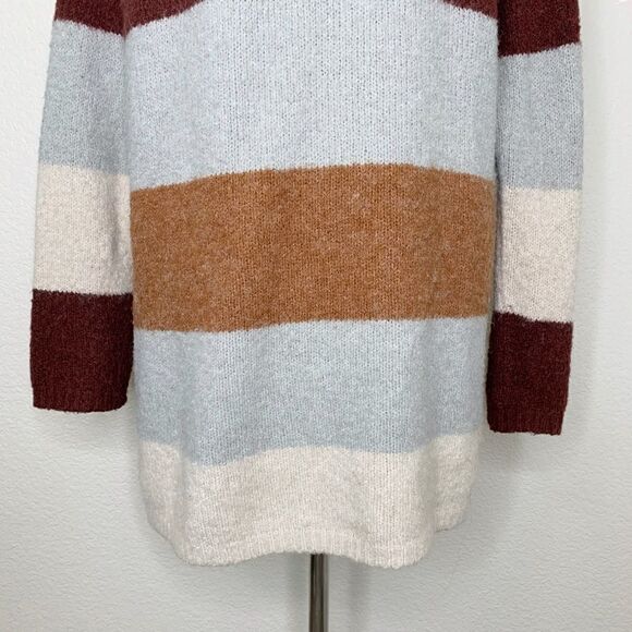 Knox Rose Women’s Size XL Color Block Open Front Midi Cardigan - Picture 11 of 13